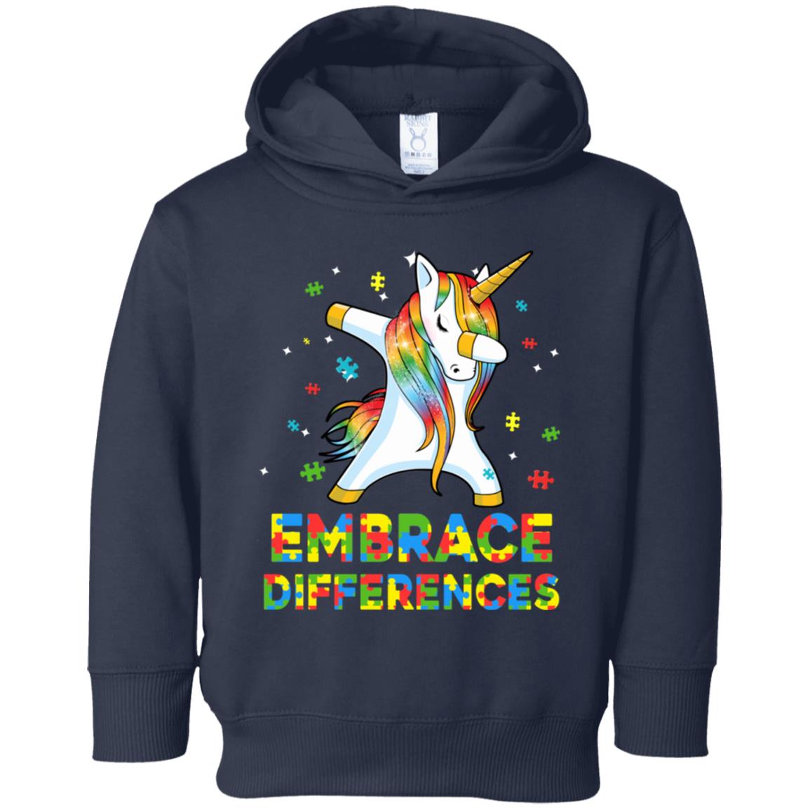 Dabbing Unicorn Autism Awareness Embrace Differences Youth Youth Shirt | Teecentury.com