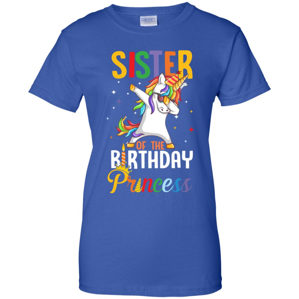 Sister Of The Birthday Girl Dabbing Unicorn Party T-Shirt & Hoodie | Teecentury.com