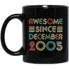 Awesome Since December 2005 Vintage 17th Birthday Gifts Mug Coffee Mug | Teecentury.com