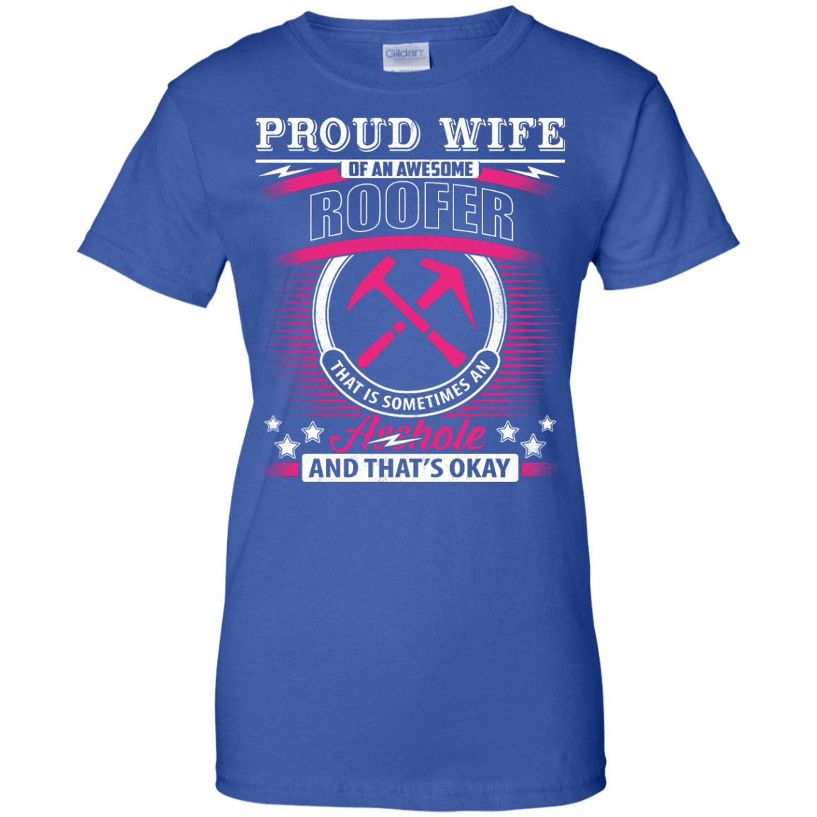 Proud Wife Of An Awesome Roofer T-Shirt & Hoodie | Teecentury.com