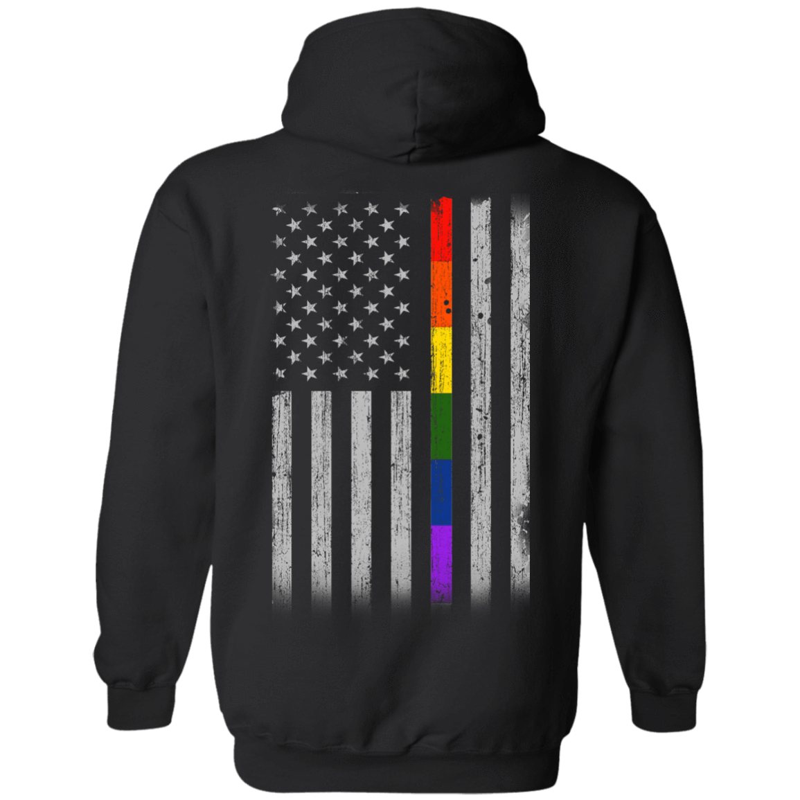 Rainbow Lesbian Gay Pride LGBT America Flag T-Shirt & Hoodie | Teecentury.com