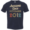 Awesome Since November 2012 Vintage 10th Birthday Gifts Youth Youth Shirt | Teecentury.com