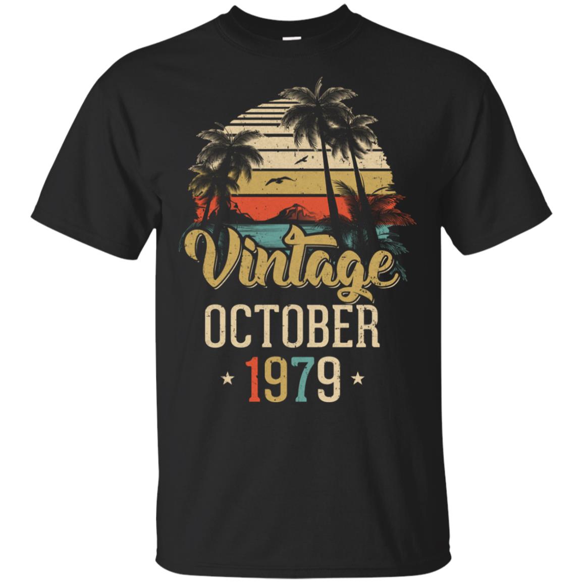 Retro Classic Vintage October 1979 43th Birthday Gift T-Shirt & Hoodie | Teecentury.com