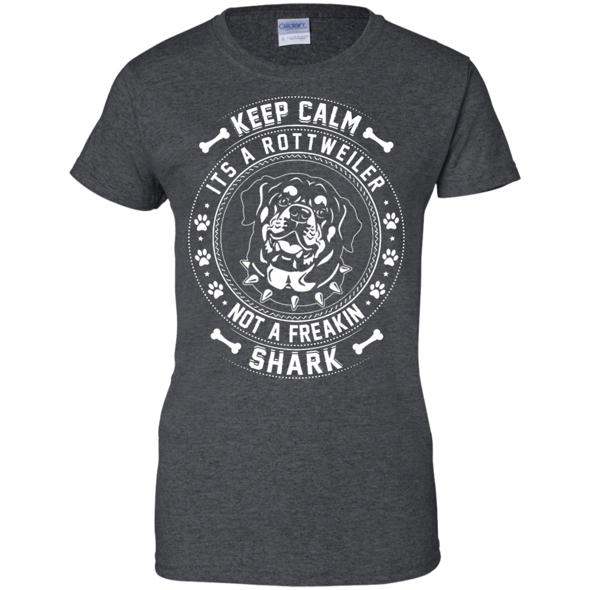Keep Calm It's A Rottweiler Not A Freaking Shark T-Shirt & Hoodie | Teecentury.com