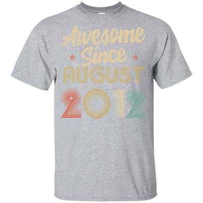 Awesome Since August 2012 Vintage 10th Birthday Gifts Youth Youth Shirt | Teecentury.com