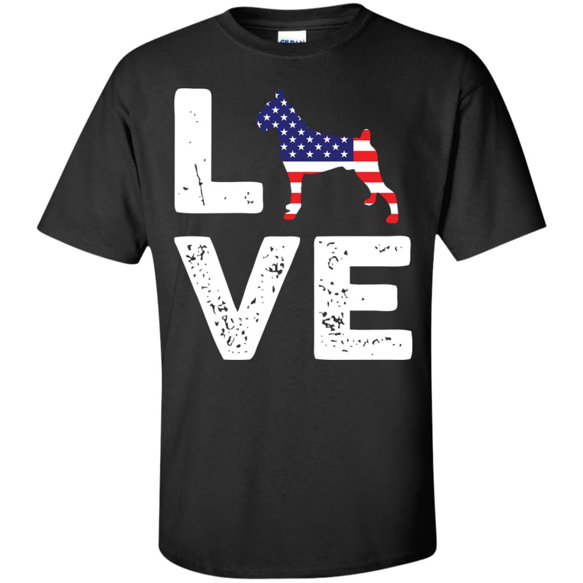 American Flag Dog Boxer Love T-Shirt & Hoodie | Teecentury.com