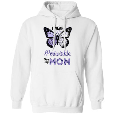 I Wear Periwinkle For My Mom Butterfly Stomach Cancer T-Shirt & Hoodie | Teecentury.com