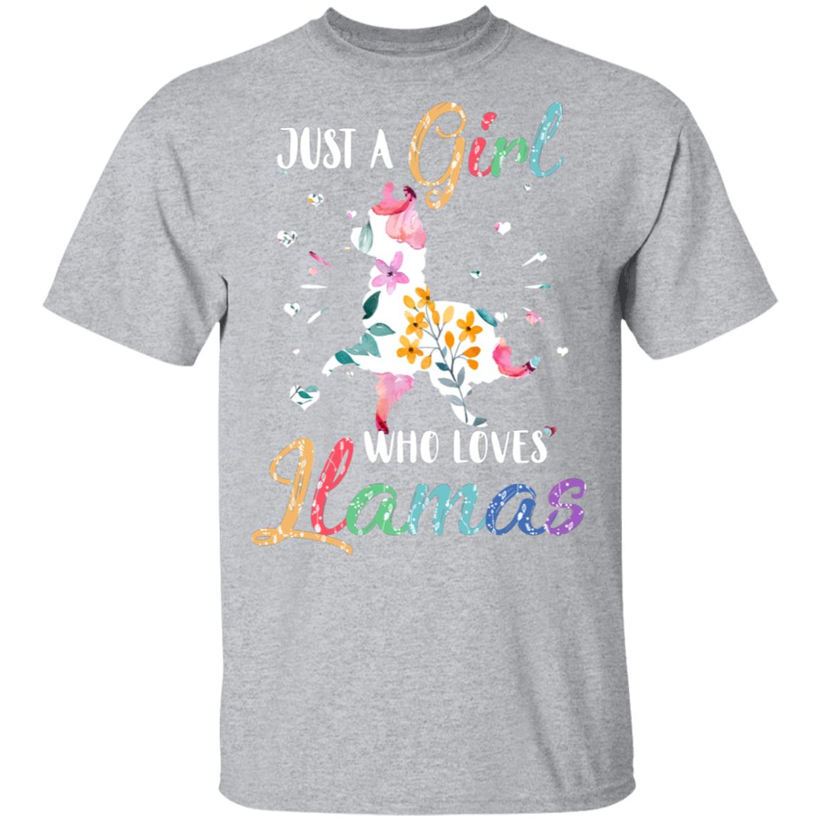 Just A Girl Who Loves Llamas Cute Llama Lover T-Shirt & Hoodie | Teecentury.com