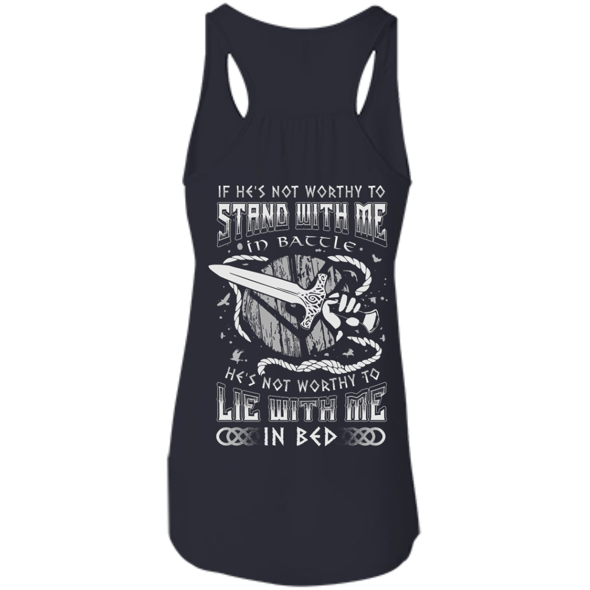 Viking If He Is Not Worthy To Stand With Me In Battle T-Shirt & Hoodie | Teecentury.com