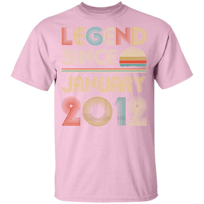 Legend Since January 2012 Vintage 10th Birthday Gifts Youth Youth Shirt | Teecentury.com