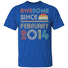 Awesome Since February 2014 Vintage 8th Birthday Gifts Youth Youth Shirt | Teecentury.com