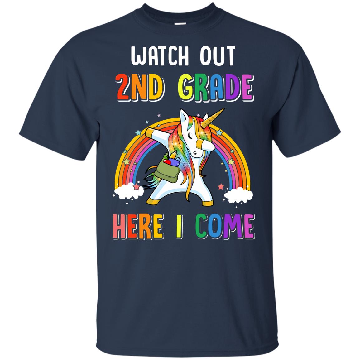 2nd Grade Here I Come Unicorn Back To School Youth Youth Shirt | Teecentury.com