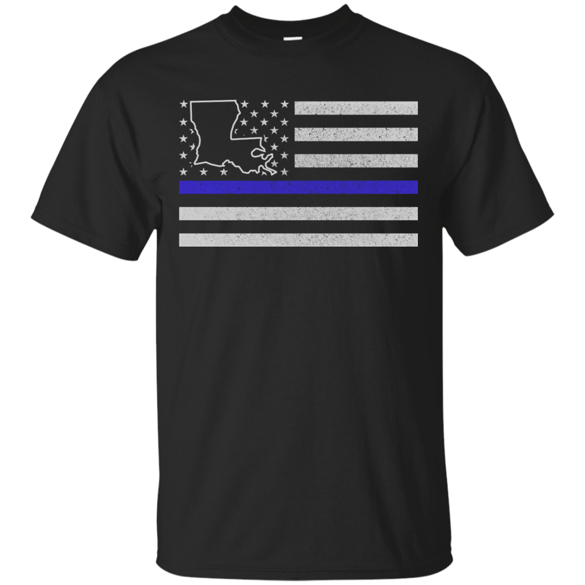Louisiana Thin Blue Line Police State T-Shirt & Hoodie | Teecentury.com