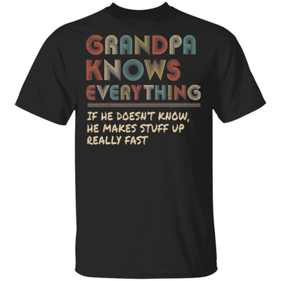Grandpa Know Everything Vintage Grandpa Father's Day Gift T-Shirt & Hoodie | Teecentury.com