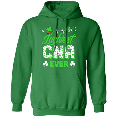 Luckiest CNA Nurse Ever Shamrock Top Hat St Patrick's Day T-Shirt & Hoodie | Teecentury.com