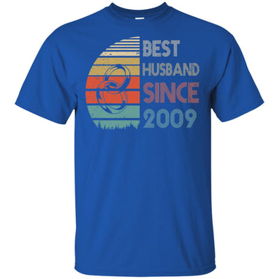 13th Wedding Anniversary Gifts Best Husband Since 2009 T-Shirt & Hoodie | Teecentury.com