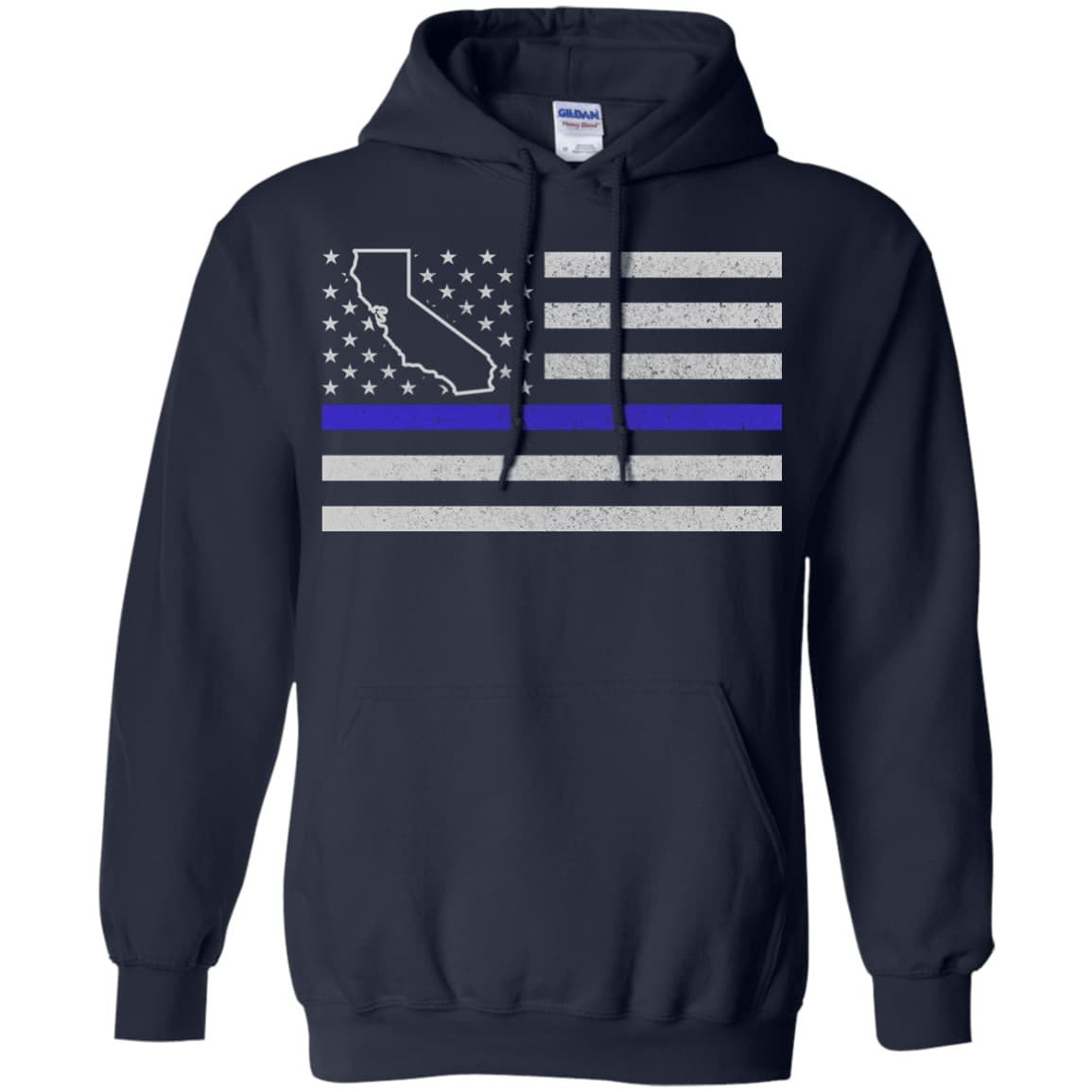 California Thin Blue Line Police State T-Shirt & Hoodie | Teecentury.com