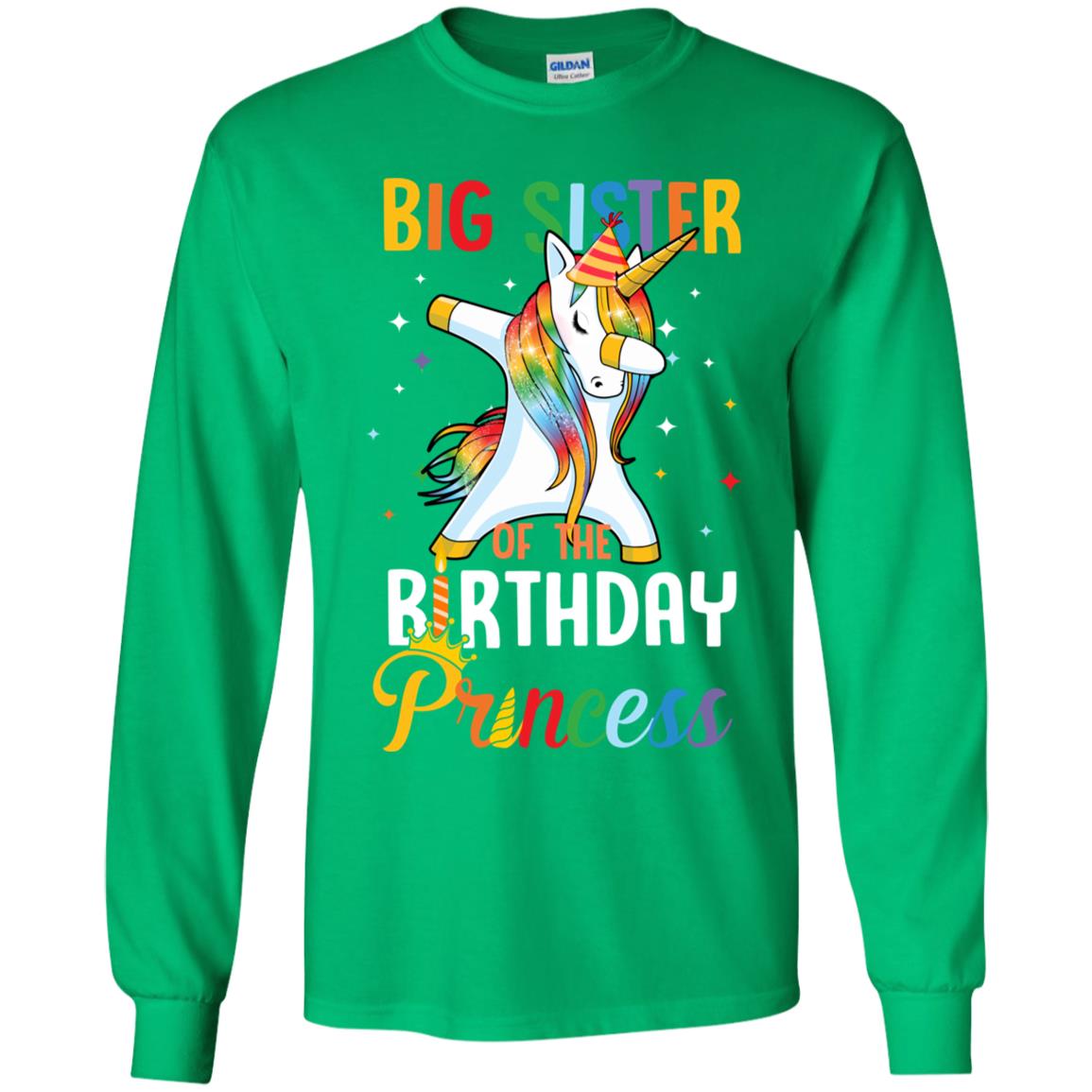 Proud Big Sister Of A Birthday Princess Unicorn Dab Youth Youth Shirt | Teecentury.com