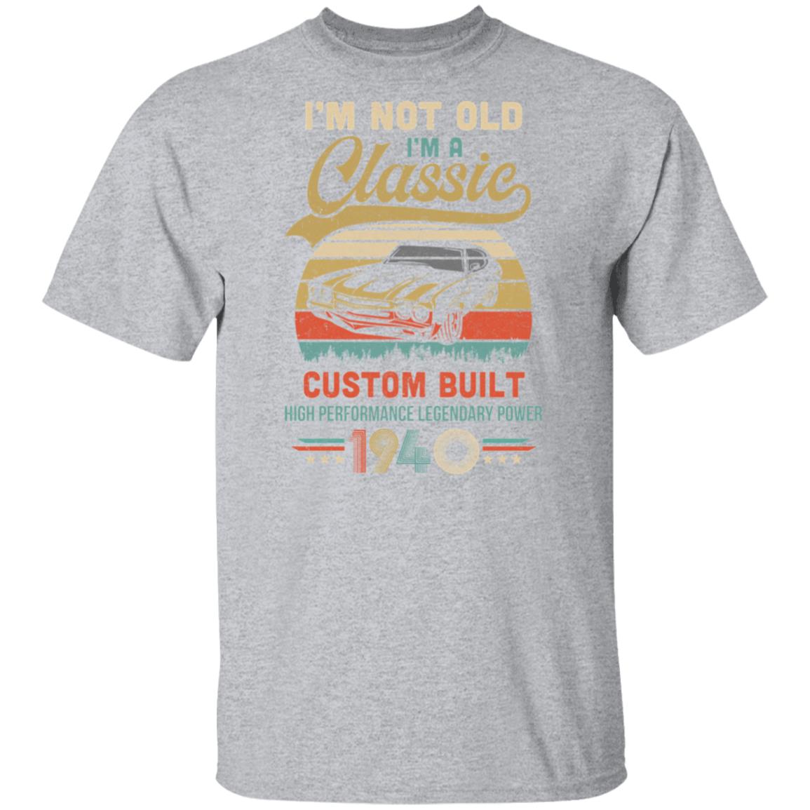 I'm Not Old I'm A Classic Born 1940 82th Birthday Gift T-Shirt & Hoodie | Teecentury.com