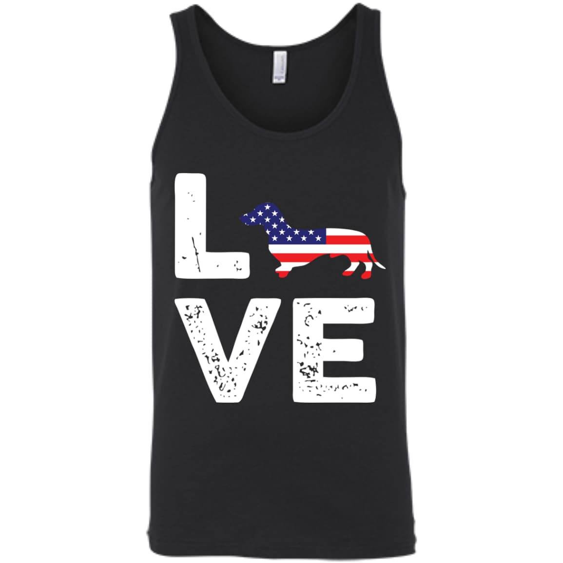 American Flag Dog Wiener Love T-Shirt & Hoodie | Teecentury.com