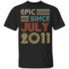 Epic Since July 2011 Vintage 11th Birthday Gifts Youth Youth Shirt | Teecentury.com