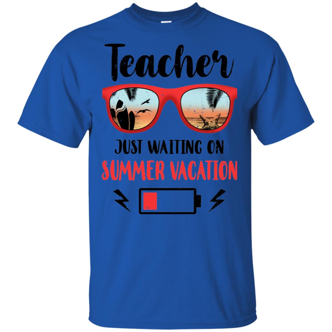 Teacher Just Waiting On Summer Vacation Gifts T-Shirt & Hoodie | Teecentury.com