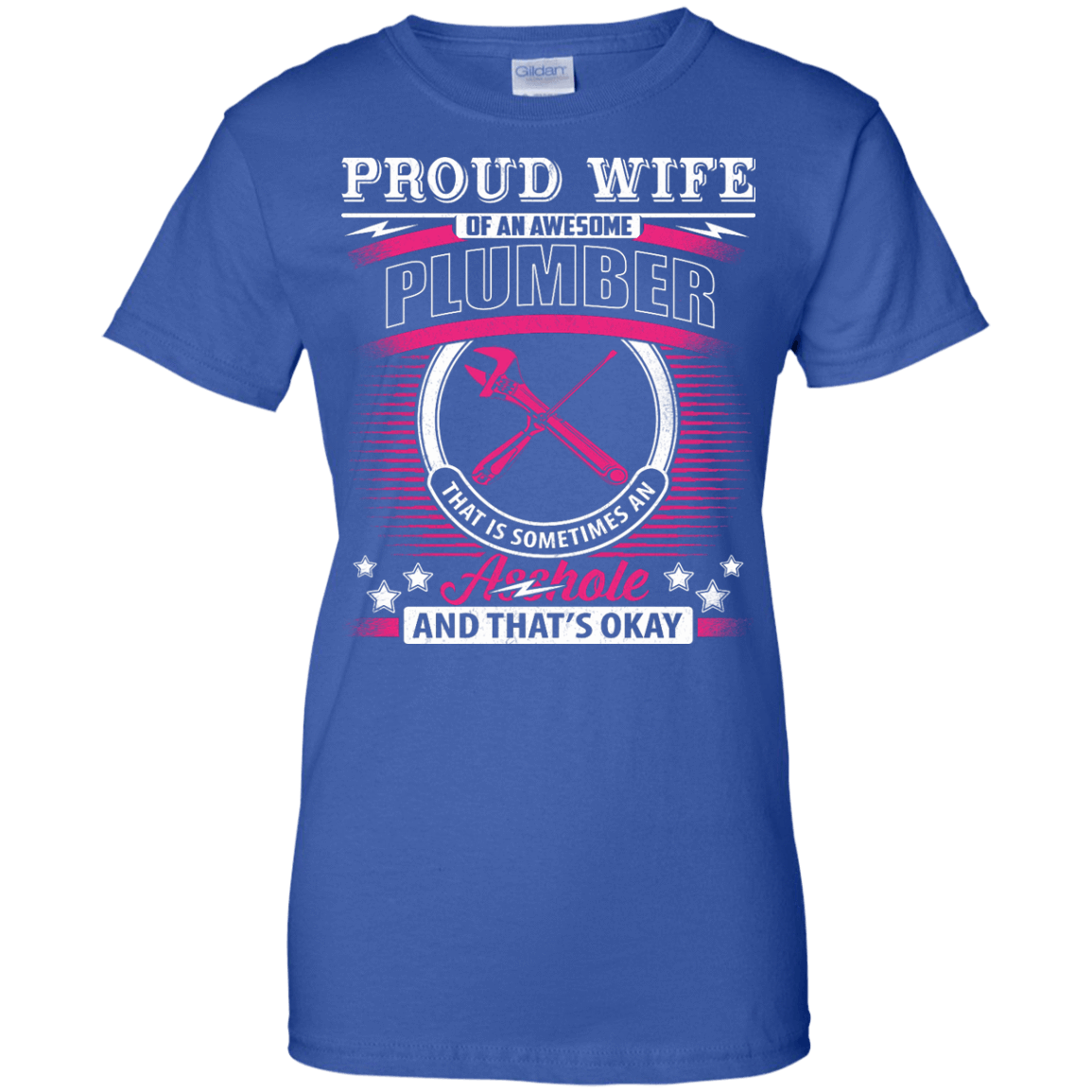 Proud Wife Of An Awesome Plumber T-Shirt & Hoodie | Teecentury.com