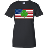 Shamrock Ireland USA Irish American Flag Gift T-Shirt & Hoodie | Teecentury.com