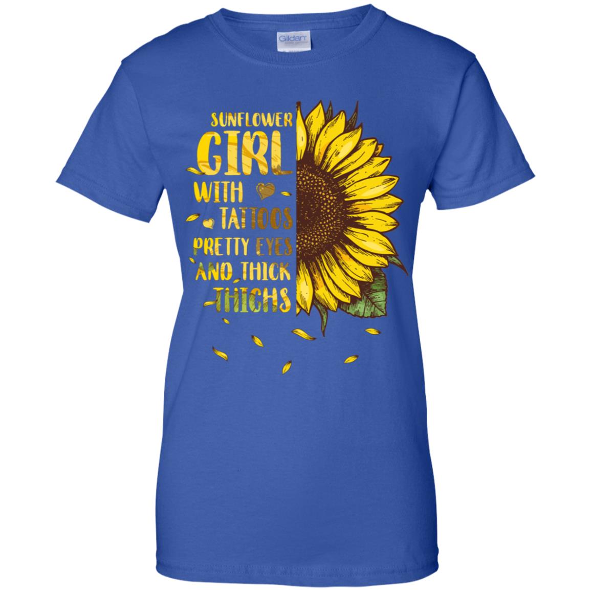 Sunflower Girl Tattoos Pretty Eyes Thick Thighs Tattoo T-Shirt & Tank Top | Teecentury.com