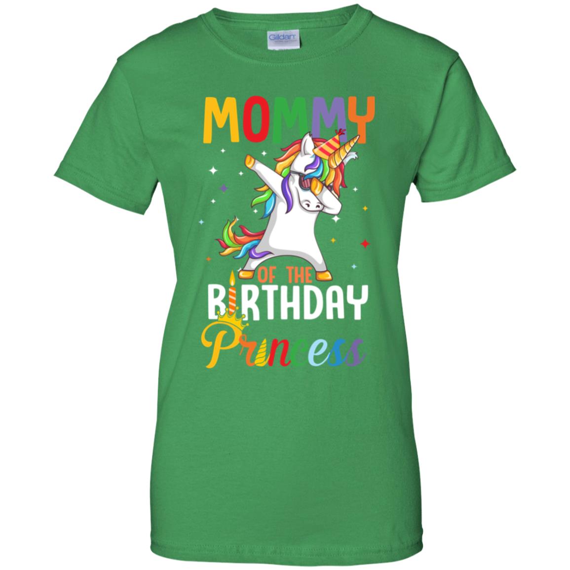 Mommy Of The Birthday Girl Dabbing Unicorn Party T-Shirt & Hoodie | Teecentury.com