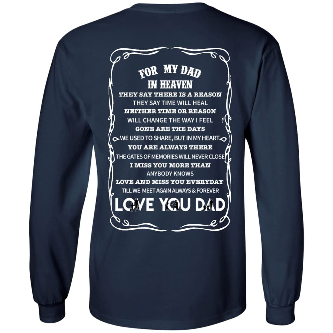 For My Dad In Heaven T-Shirt & Hoodie | Teecentury.com