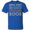 Epic Since December 2005 17th Birthday Gift 17 Yrs Old T-Shirt & Hoodie | Teecentury.com