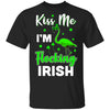 Kiss Me I'm Flocking Irish Green Flamingo St Patrick's Day T-Shirt & Hoodie | Teecentury.com