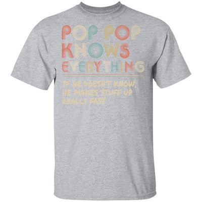 Pop Pop Know Everything Vintage Pop Pop Father's Day Gift T-Shirt & Hoodie | Teecentury.com