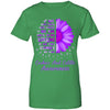 Being Strong Daisy Flower Purple Crohn's Colitis Awareness T-Shirt & Hoodie | Teecentury.com