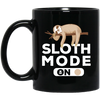 Sloth Mode On Funny Lazy Sleeping Sloth Mug Coffee Mug | Teecentury.com