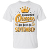 Quarantine Queens Are Born In September Social Distancing T-Shirt & Tank Top | Teecentury.com