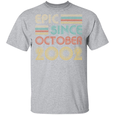 Epic Since October 2002 Vintage 20th Birthday Gifts T-Shirt & Hoodie | Teecentury.com