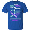 Suicide Prevention I Wear Teal And Purple For My Cousin T-Shirt & Hoodie | Teecentury.com