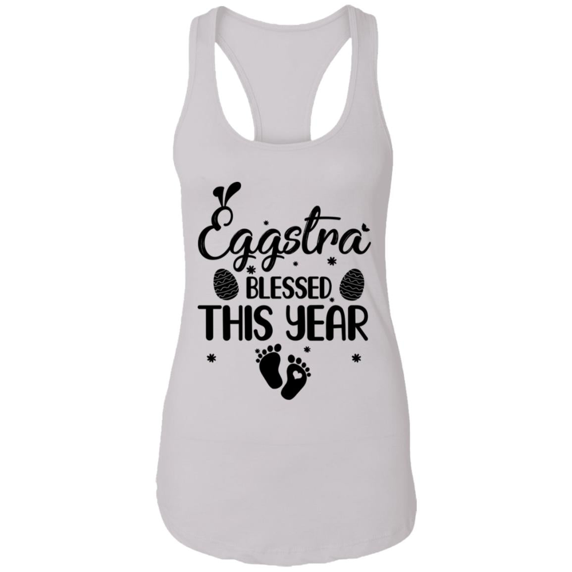 Womens Eggstra Blessed This Year Costume Funny Easter Pregnancy T-Shirt & Tank Top | Teecentury.com