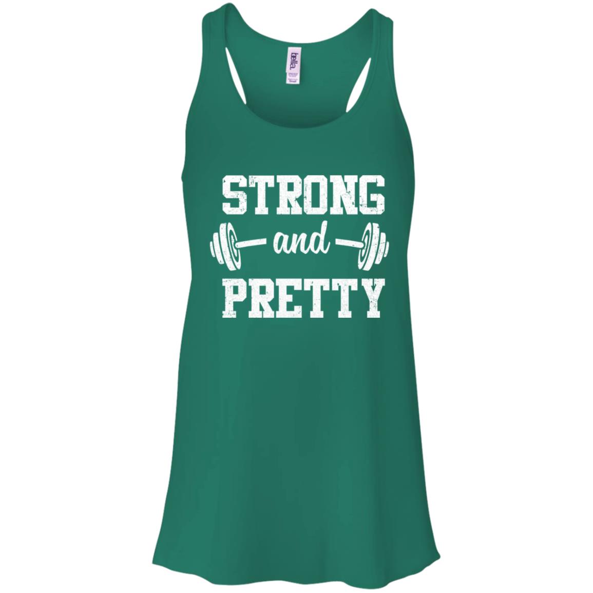 Strong And Pretty Funny Strongman Workout Gym Gift T-Shirt & Tank Top | Teecentury.com
