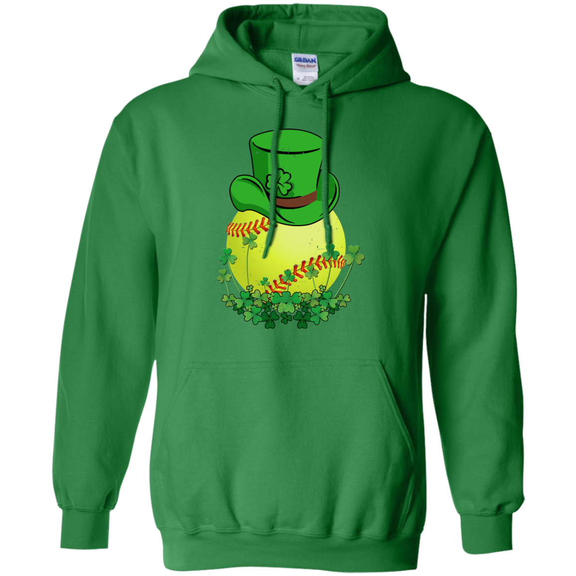 Shamrock Softball Leprechaun St Patricks Day T-Shirt & Hoodie | Teecentury.com