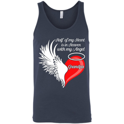 Grandpa Half My Heart Is In Heaven With My Angel T-Shirt & Hoodie | Teecentury.com