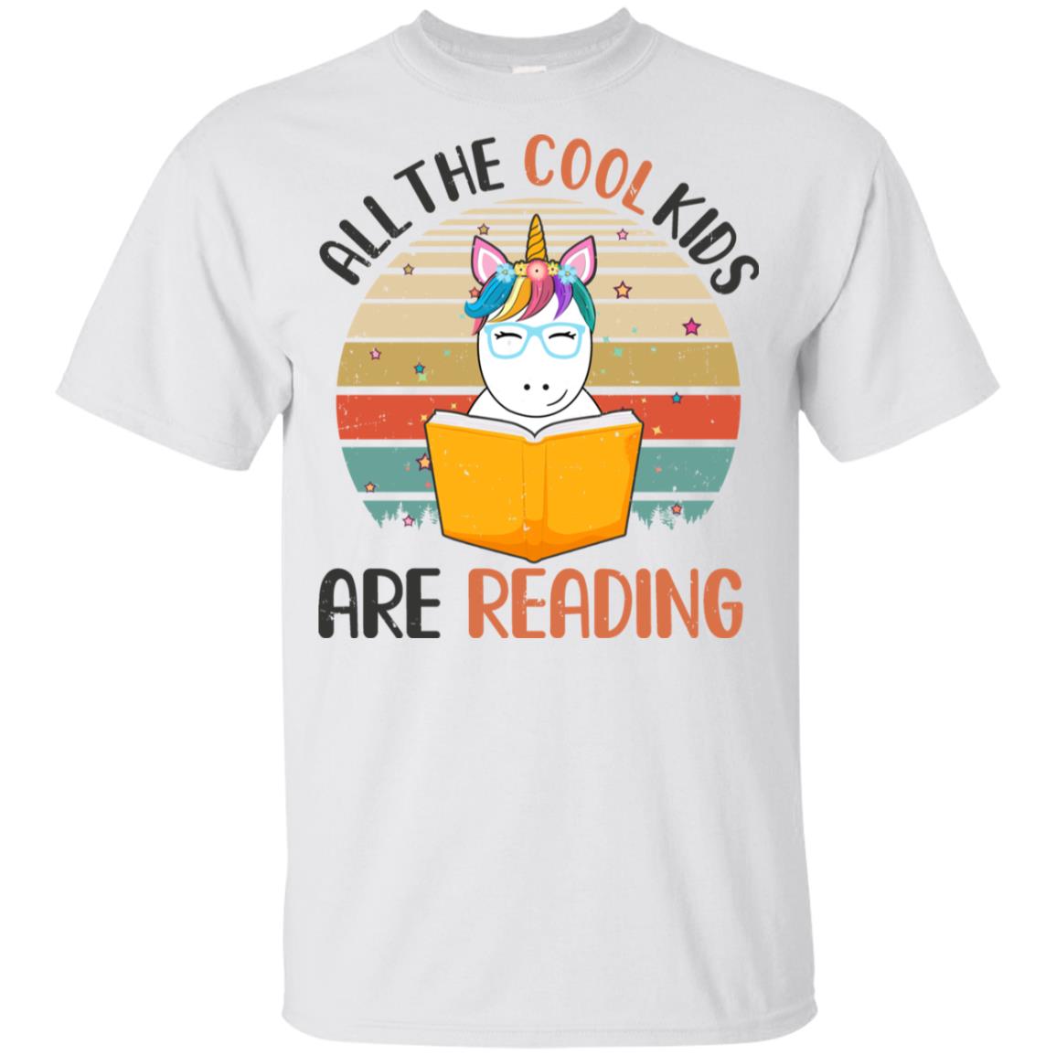 Vintage Unicorn All The Cool Kids Are Reading Book Youth Youth Shirt | Teecentury.com