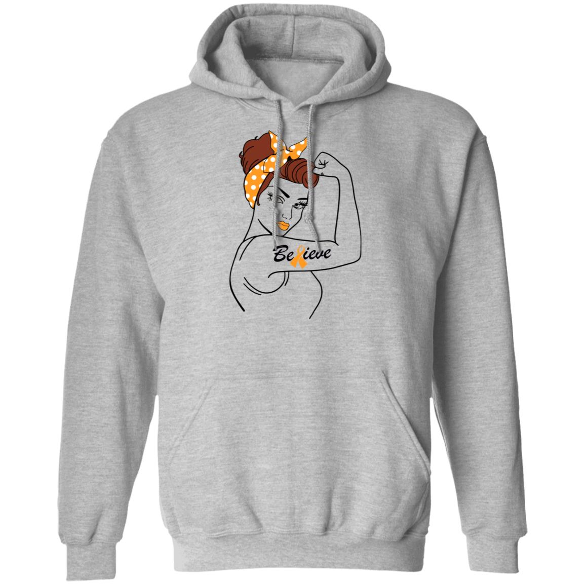 Support MS Leukemia Awareness Warrior Believe T-Shirt & Hoodie | Teecentury.com