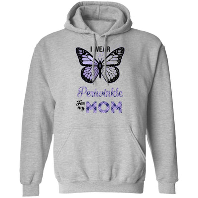 I Wear Periwinkle For My Mom Butterfly Stomach Cancer T-Shirt & Hoodie | Teecentury.com