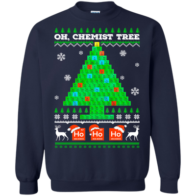 Oh Chemistry Tree Science Christmas Ugly Sweater T-Shirt & Sweatshirt | Teecentury.com