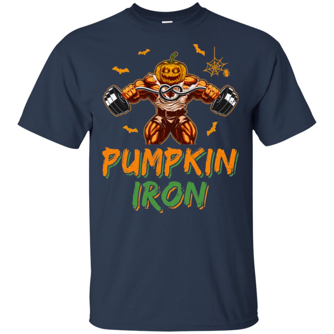 Halloween Gym Workout Pumpkin Iron Motivation For Men T-Shirt & Hoodie | Teecentury.com