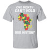 One Month Can't Hold Our History African Black Month 2020 T-Shirt & Hoodie | Teecentury.com