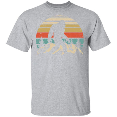 Vintage Bigfoot Silhouette Mountain Sun Believe T-Shirt & Hoodie | Teecentury.com